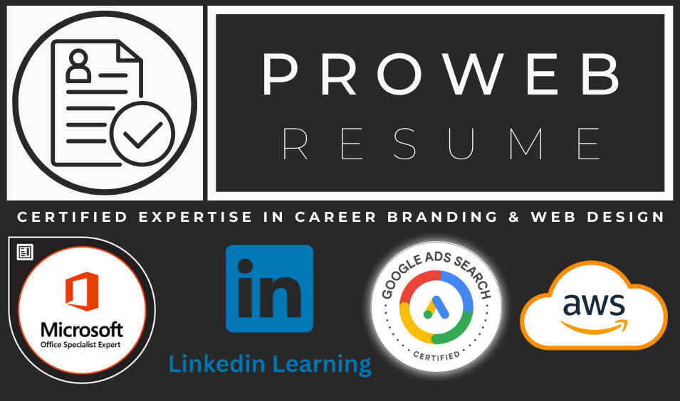 ProWeb Resume Logo – Custom Resume Websites for Job Seekers and Professionals